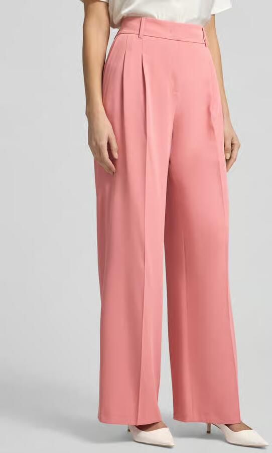 Christian Berg Woman Selection Straight Fit stoffen broek met vouwplooi - Foto 2