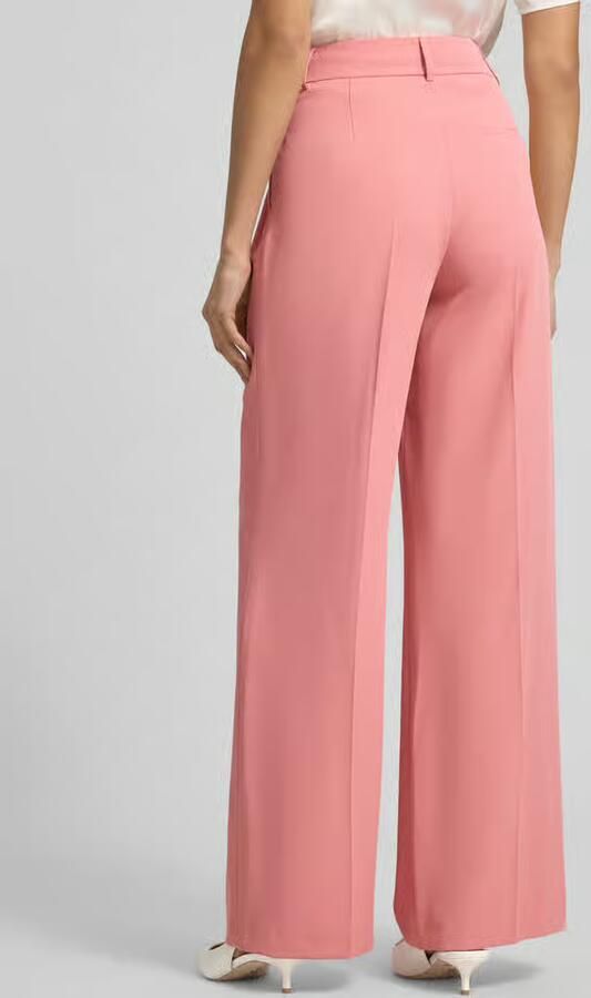 Christian Berg Woman Selection Straight Fit stoffen broek met vouwplooi - Foto 3