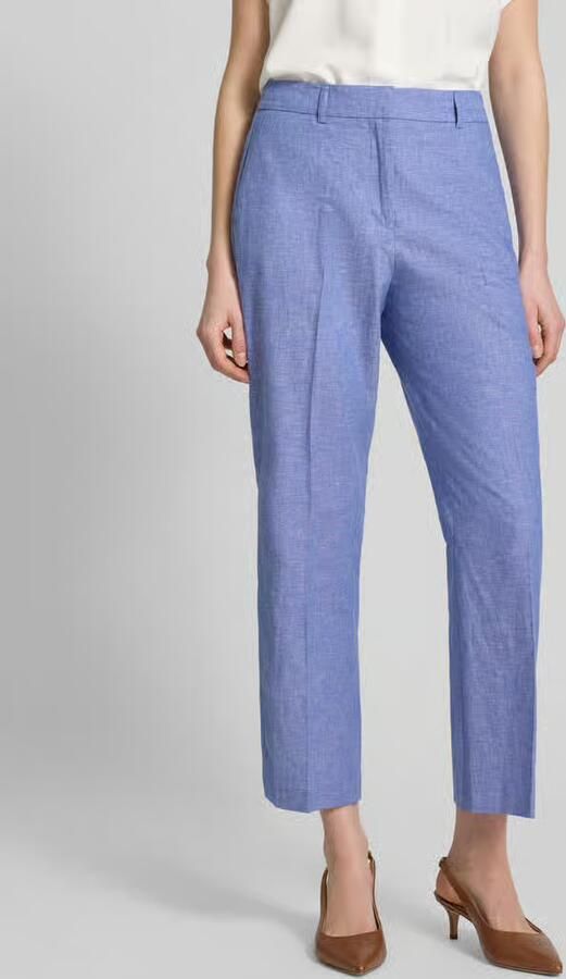 Christian Berg Woman Selection straight fit stoffen broek van linnenmix - Foto 3