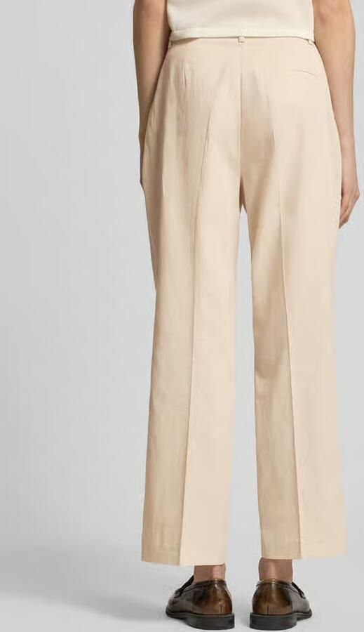 Christian Berg Woman Selection straight fit stoffen broek van linnenmix - Foto 3