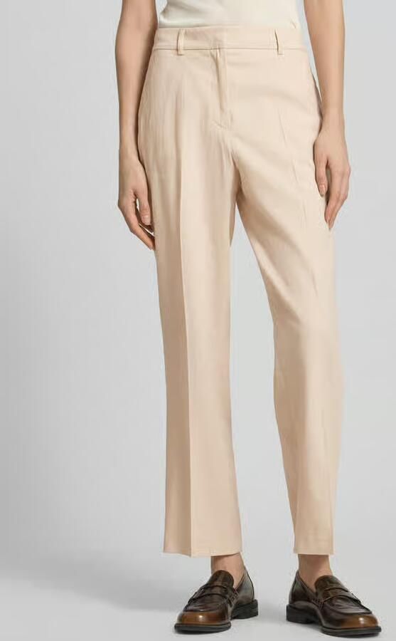Christian Berg Woman Selection straight fit stoffen broek van linnenmix - Foto 2