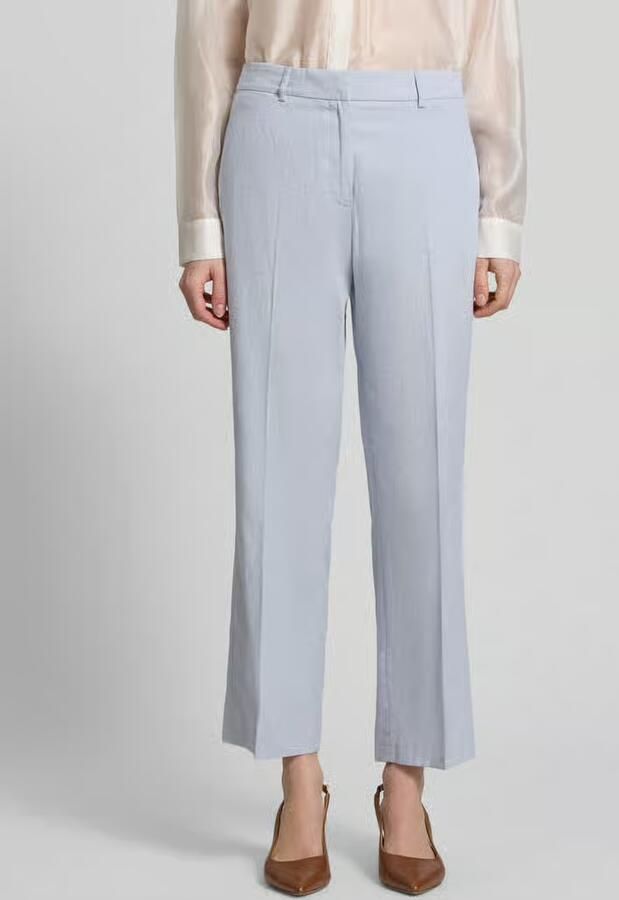 Christian Berg Woman Selection straight fit stoffen broek van linnenmix - Foto 2