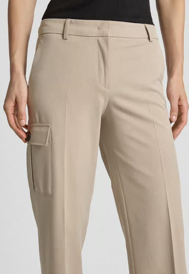 Christian Berg Woman Selection Straight leg stoffen broek met cargozak