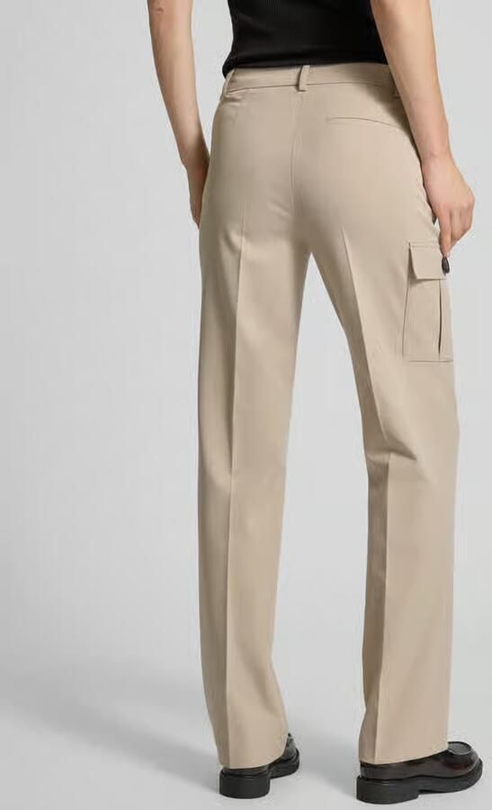 Christian Berg Woman Selection Straight leg stoffen broek met cargozak - Foto 3