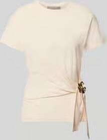 Christian Berg Woman Selection T-shirt in wikkellook met broche