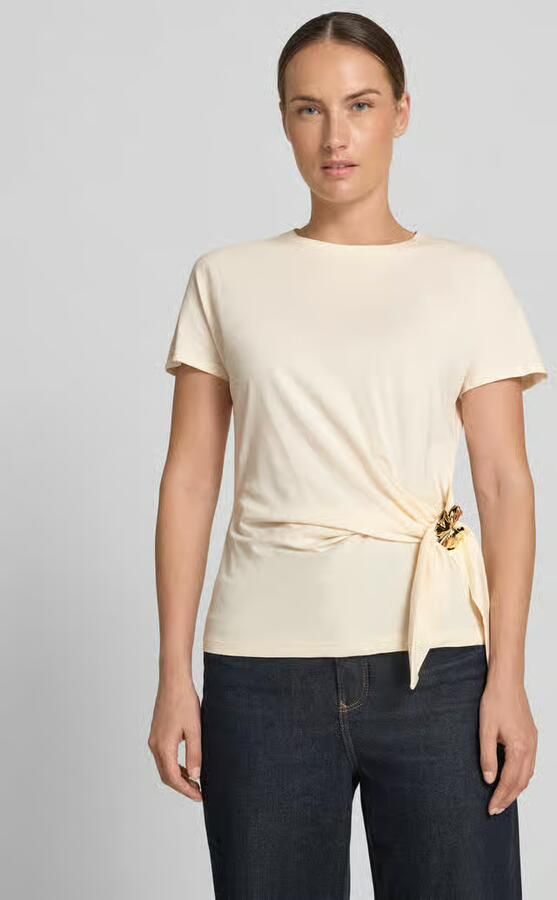 Christian Berg Woman Selection T-shirt in wikkellook met broche - Foto 2