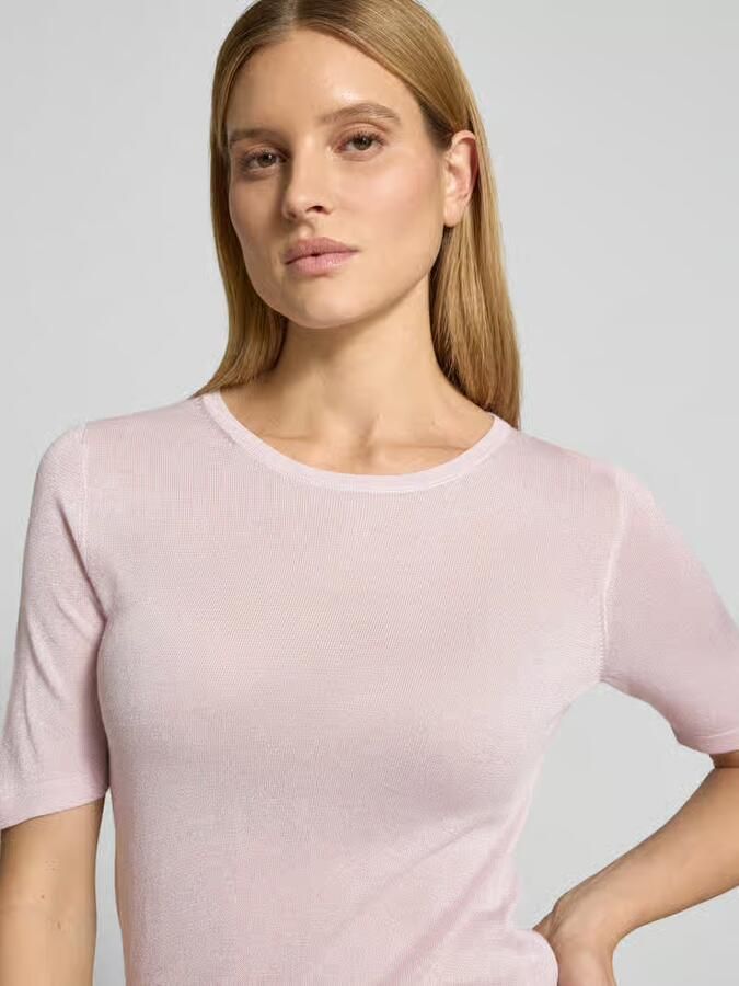 Christian Berg Woman Selection T-shirt van viscosemix in fijngebreide look - Foto 2