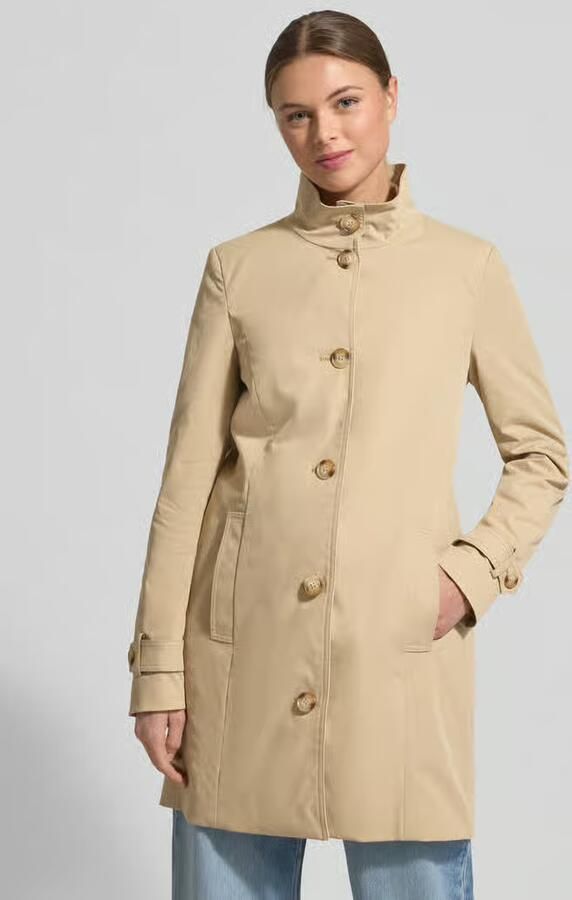 Christian Berg Woman Selection Trenchcoat met opstaande kraag en mouwtrensjes - Foto 2