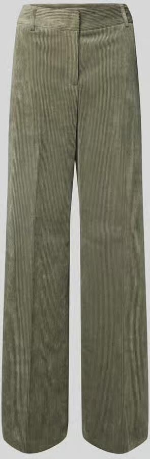 Christian Berg Woman Selection Wide fit corduroy broek met achterzak