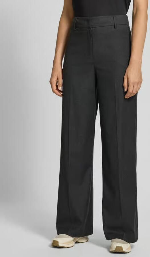 Christian Berg Woman Selection Wide fit stoffen broek met persplooi - Foto 2