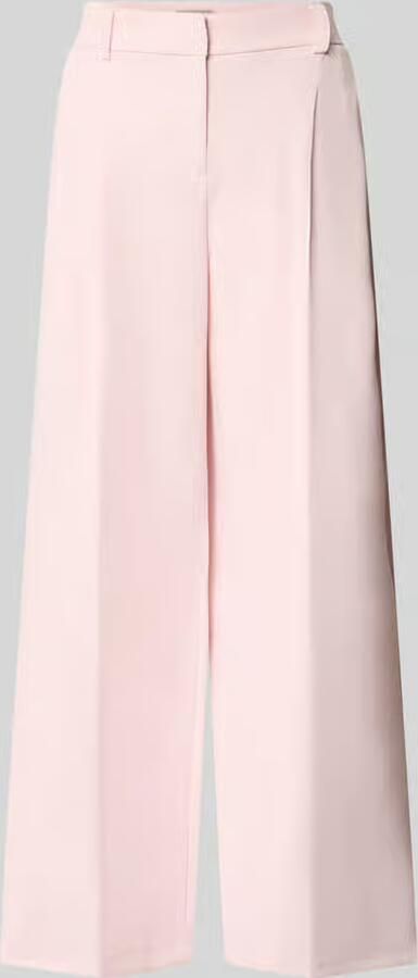 Christian Berg Woman Selection Wide fit stoffen broek met persplooien