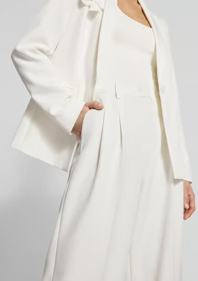 Christian Berg Woman Selection Wide fit stoffen broek met persplooien - Foto 2