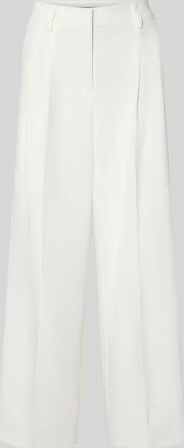 Christian Berg Woman Selection Wide fit stoffen broek met persplooien