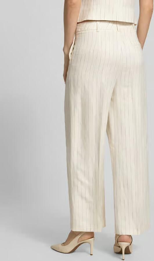 Christian Berg Woman Selection wide fit stoffen broek met persplooien