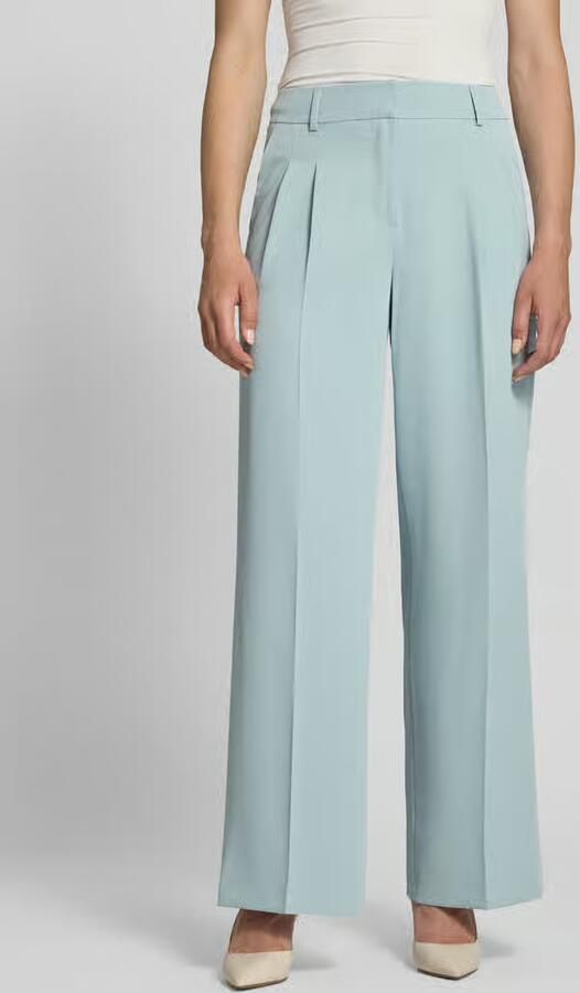 Christian Berg Woman Selection wide fit stoffen broek met persplooien - Foto 3