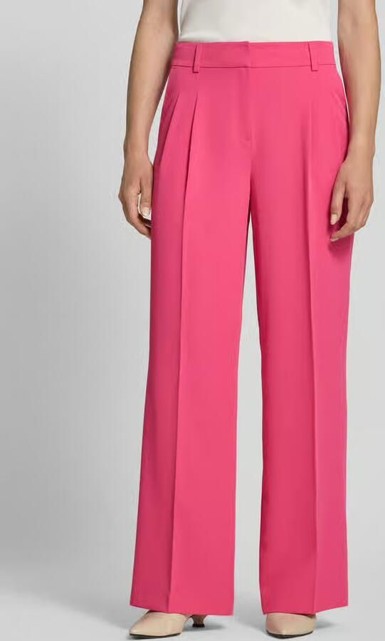Christian Berg Woman Selection wide fit stoffen broek met persplooien - Foto 2