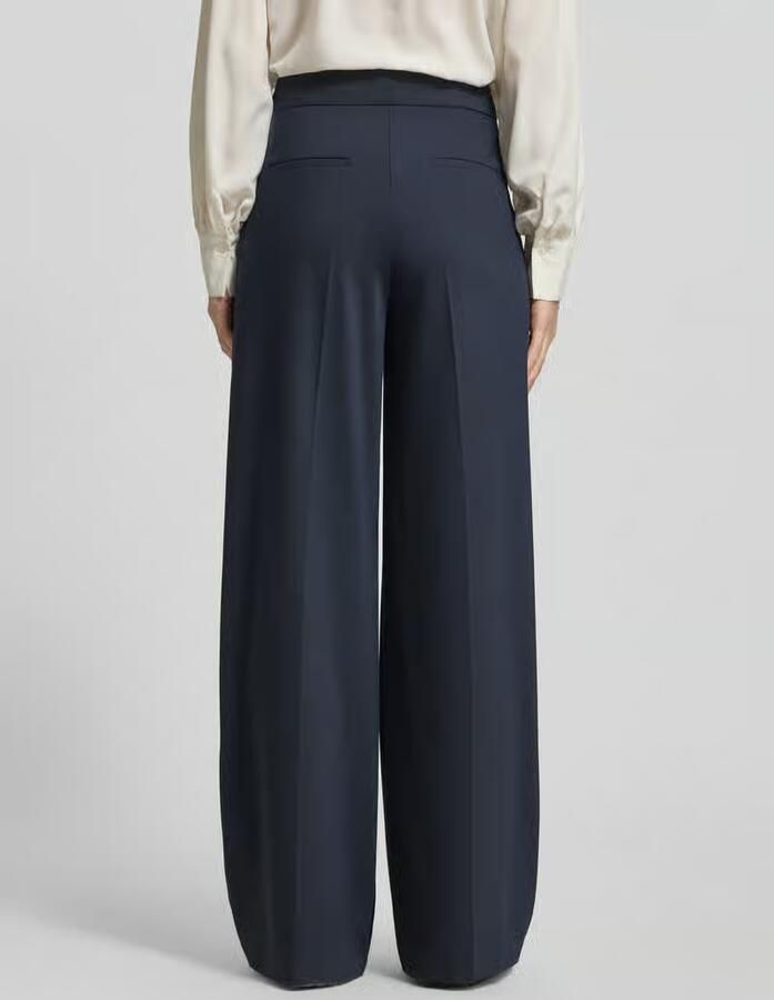 Christian Berg Woman Selection wide fit stoffen broek met siersteentjes van viscosemix