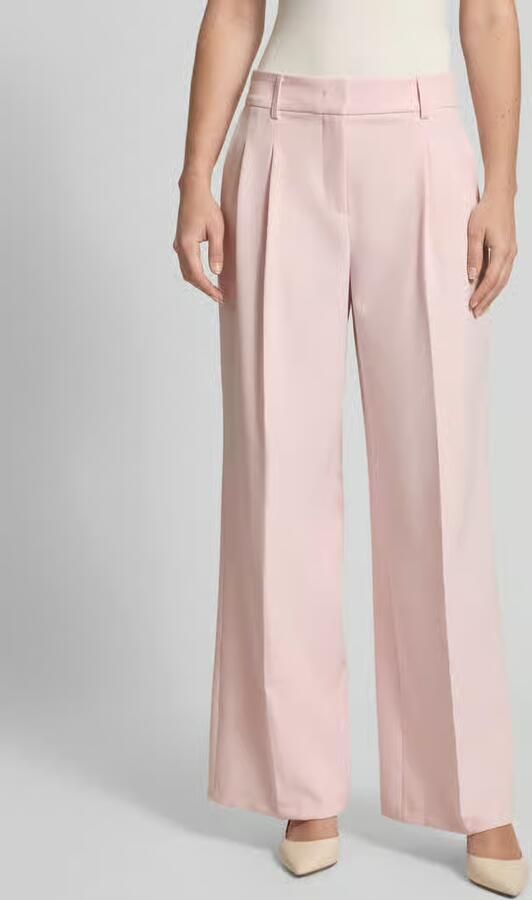 Christian Berg Woman Selection Wide Fit stoffen broek met vouwplooien - Foto 3