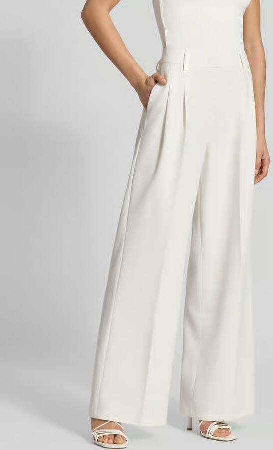 Christian Berg Woman Selection Wide Fit stoffen broek met vouwplooien - Foto 2