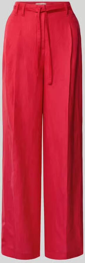 Christian Berg Woman Selection Wide leg broek van linnenmix met riem - Foto 2