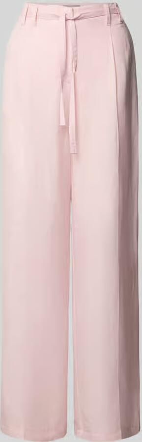Christian Berg Woman Selection Wide leg broek van linnenmix met riem - Foto 2