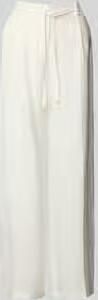 Christian Berg Woman Selection Wide leg broek van linnenmix met riem