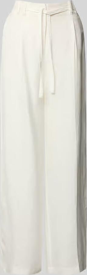 Christian Berg Woman Selection Wide leg broek van linnenmix met riem - Foto 3