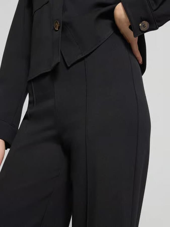 Christian Berg Woman Selection Wide leg stoffen broek met vaste persplooien - Foto 2
