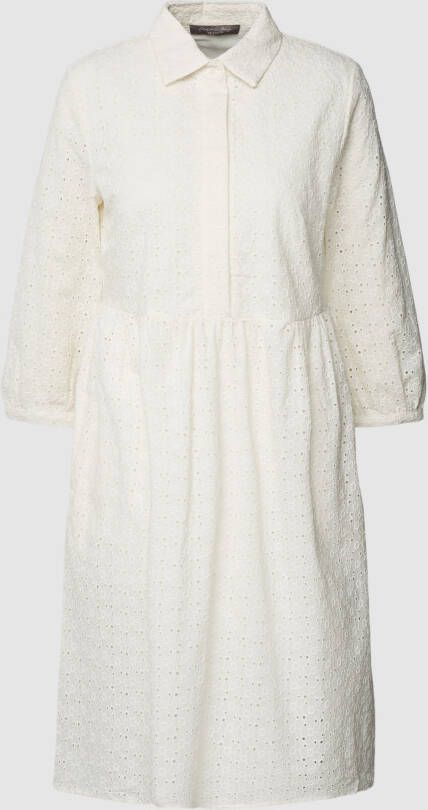 Christian Berg Woman Selection Knielange jurk met broderie anglaise