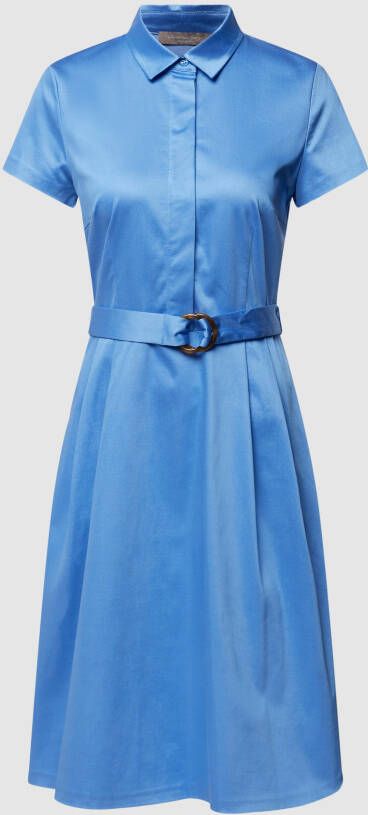 Christian Berg Woman Selection Knielange jurk met tailleriem