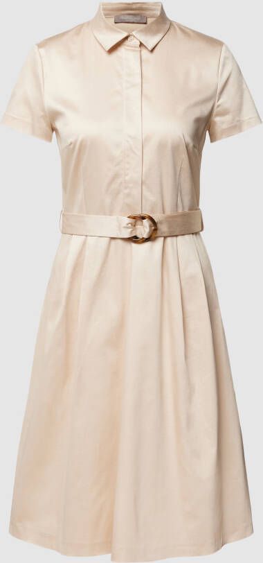 Christian Berg Woman Selection Knielange jurk met tailleriem