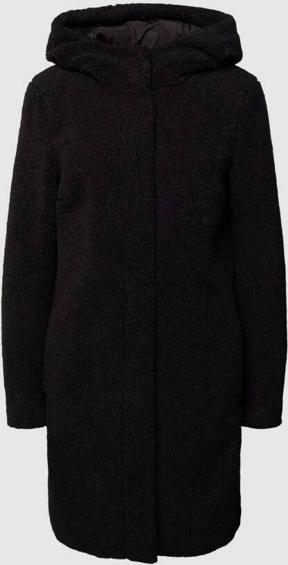 Christian Berg Woman Selection Lange jas in teddybontlook met capuchon
