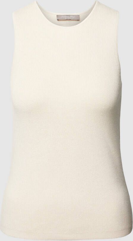 Christian Berg Woman Selection Tricottop van viscosemix in fijnriblook