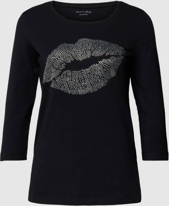 Christian Berg Woman Shirt met lange mouwen en sierkralen