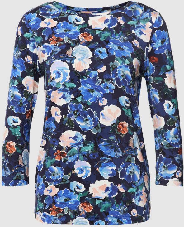 Christian Berg Woman Shirt met lange mouwen met all-over bloemenmotief