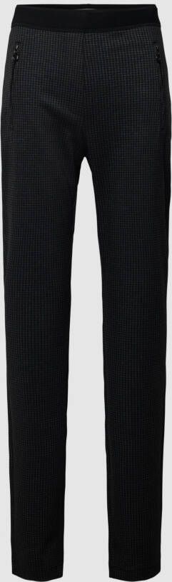 Christian Berg Woman Slim fit stoffen broek met ritszakken