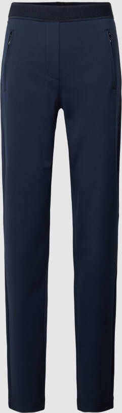 Christian Berg Woman Slim fit stoffen broek met ritszakken