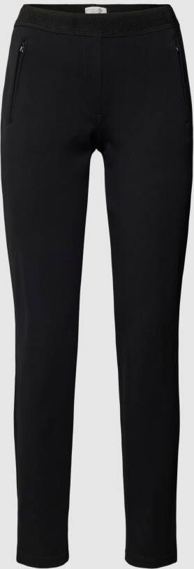Christian Berg Woman Slim fit stoffen broek met ritszakken