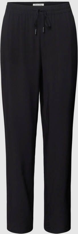 Christian Berg Woman Stoffen broek van pure viscose met tunnelkoord