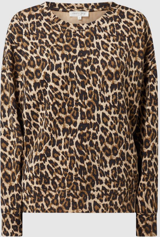 Christian Berg Woman Sweatshirt met luipaardmotief
