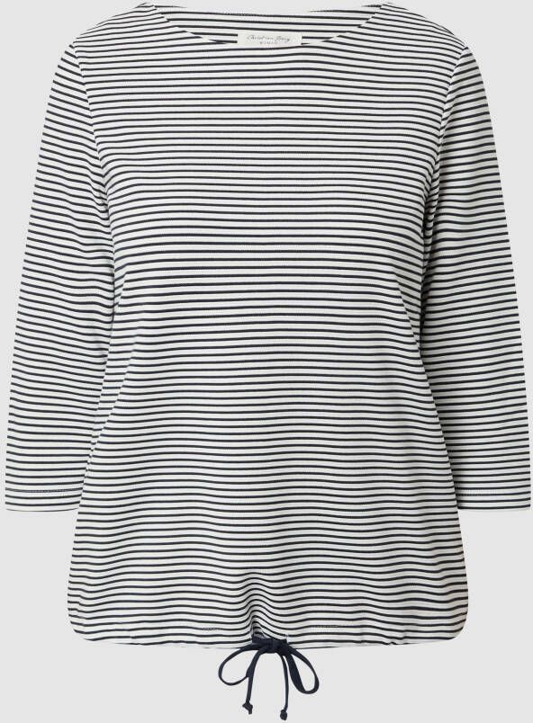 Christian Berg Women Sweatshirt met streepmotief