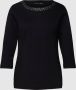 Christian Berg Woman Regular fit shirt met 3 4-mouwen en strass-steentjes - Thumbnail 1