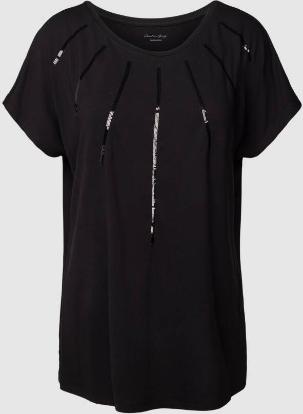 Christian Berg Woman T-shirt met pailletten