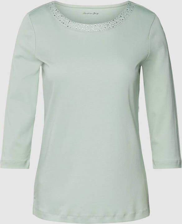 Christian Berg Woman T-shirt met siersteentjes