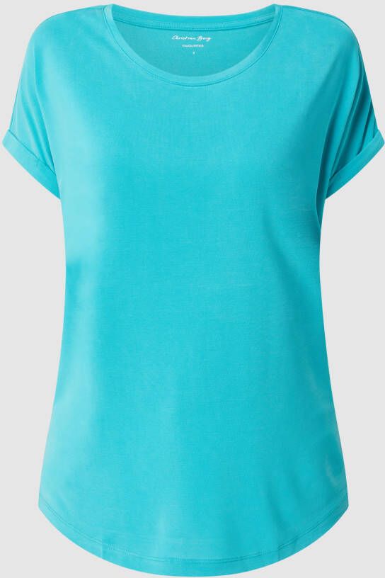 Christian Berg Woman T-shirt met zijsplitten