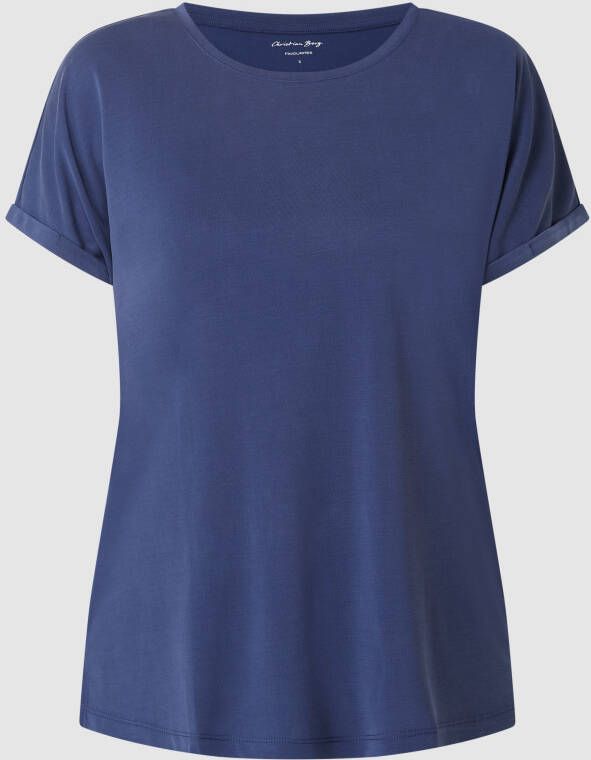 Christian Berg Woman T-shirt met zijsplitten