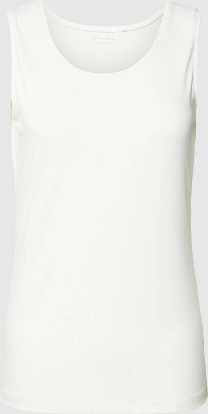 Christian Berg Woman Top met geribde ronde hals