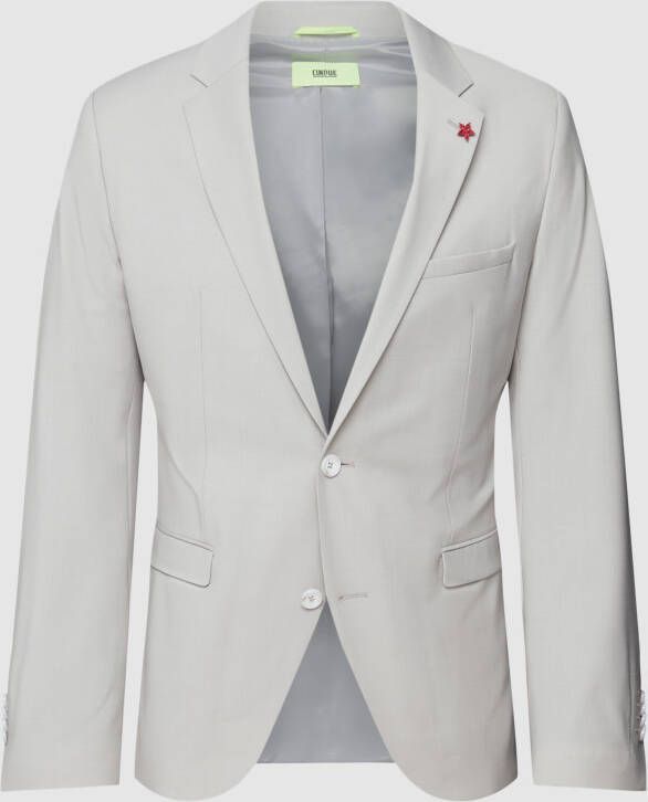 CINQUE 2-knoops colbert met bloemspeld model 'Monopoli'