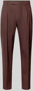 CINQUE Broek van linnenmix met vouwplooi model 'Servo'