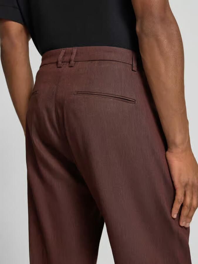 CINQUE Broek van linnenmix met vouwplooi model 'Servo'